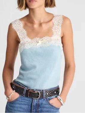 Alexa Chung for Madewell Charlotte Satin Camisole Size S